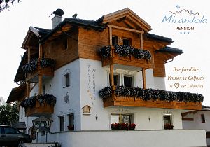 Pension Mirandola im Sommer