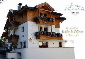 Pension Mirandola im Sommer