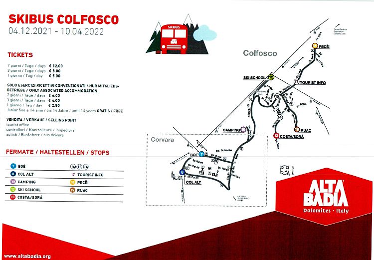 Ski Bus Fahrplan Ortsplan